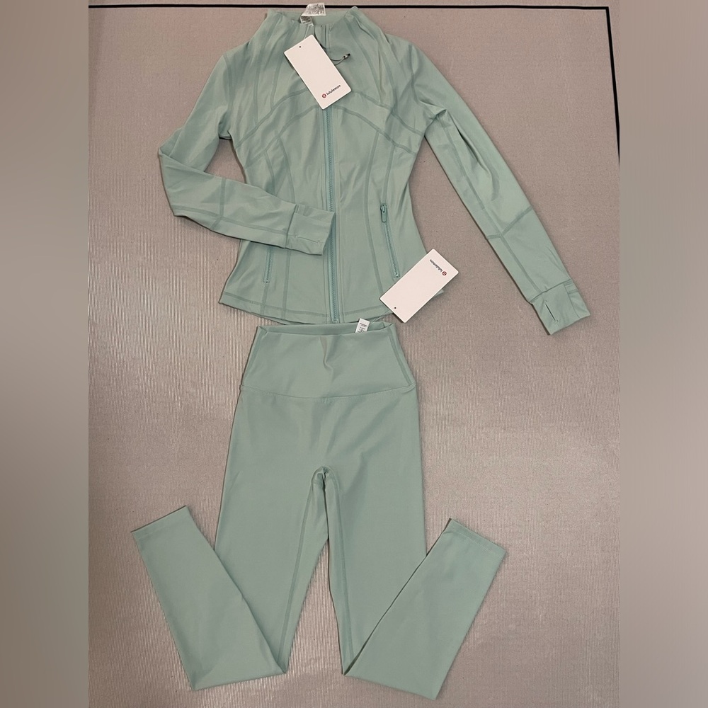 lululemon athletica Mint Green Bomber Jacket